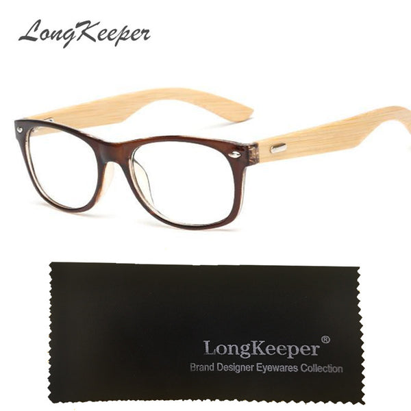 LongKeeper Bamboo  Original Handmade Wooden Frame  Glasses
