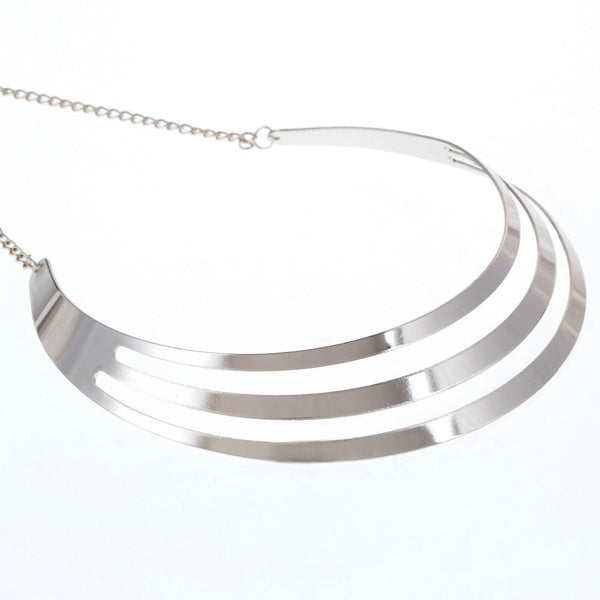 ZOSHI  Gorgeous Metal Multi Layer Statement Bib Choker Necklace